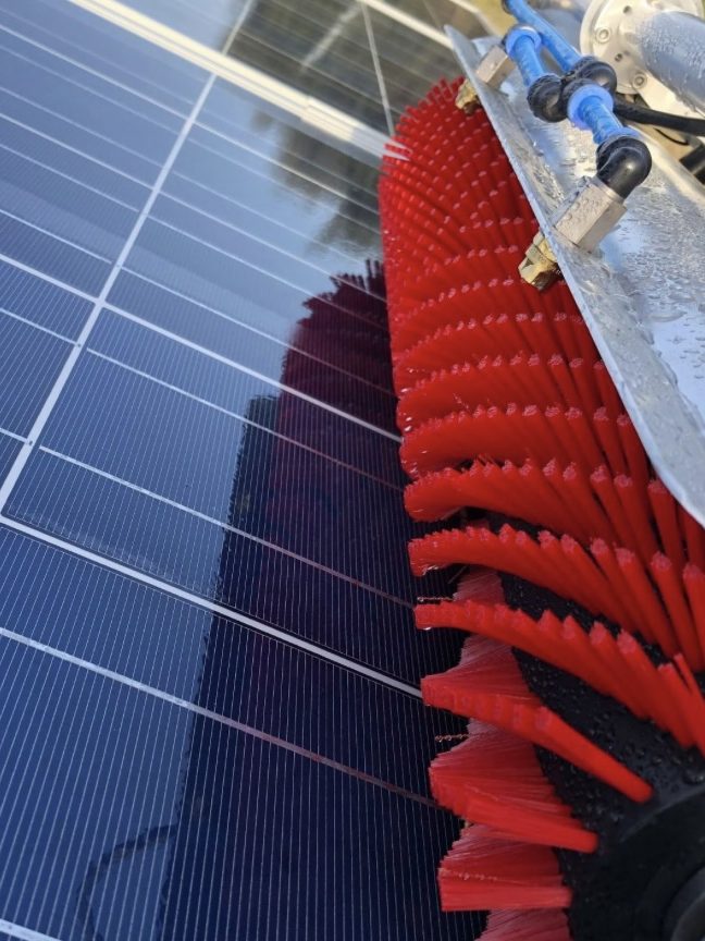 κοντινή φωτογραφία στην βούρτσα